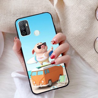 Ốp lưng oppo a32 viền dẻo tpu bst heo con
