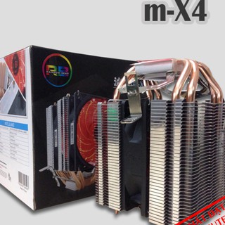 TẢN NHIỆT KHÍ 4 ỐNG ĐỒNG CÓ FAN LED RAINBOW X4 ( DÙNG CHO TẤT CẢ SOCKET)