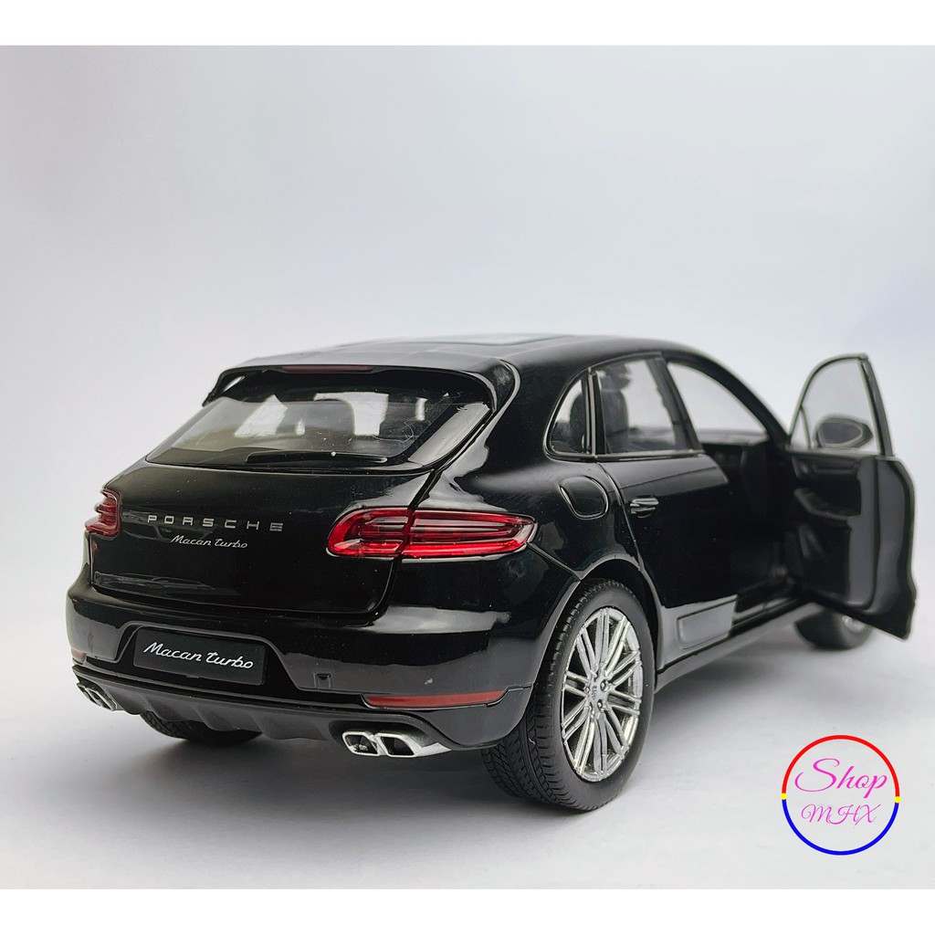 Xe mô hình sắt Porsche Macan Turbo TẶNG KÈM BIỂN SỐ tỉ lệ 1:24 hãng Welly