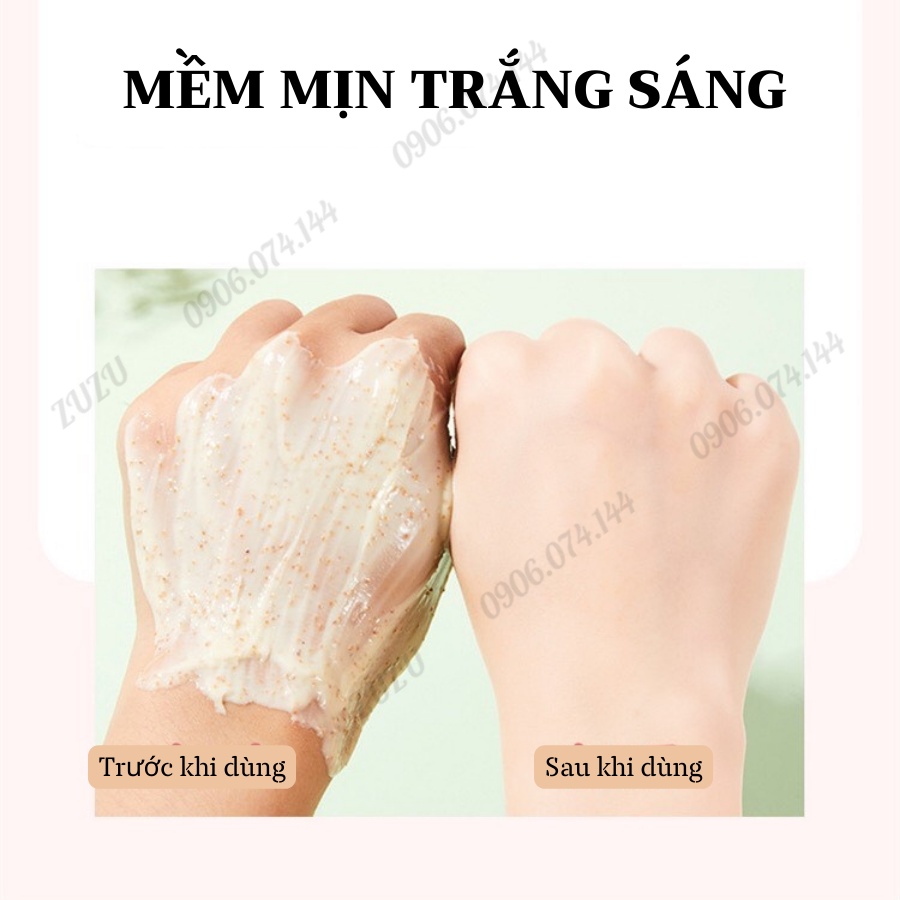 Tẩy tế bào chết, Tẩy Da Chết Body cải thiện da viêm lông sáng da LALA
