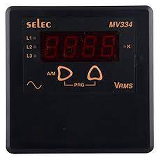 Đồng hồ đo điện MV334 mặt 96x96 SELEC