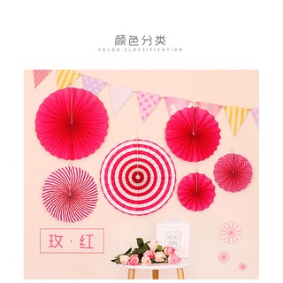 Set Quạt Giấy Trang Trí Sinh Nhật Hoặc Làm Backdrop