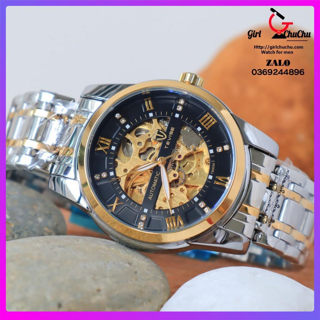 Đồng hồ cơ nam Tevise với máy cơ lộ full 2 mặt nhìn cực đẳng cấp với khả năng tích cot lâu ấn tượng [ Đồng Hồ Cơ ] | BigBuy360 - bigbuy360.vn