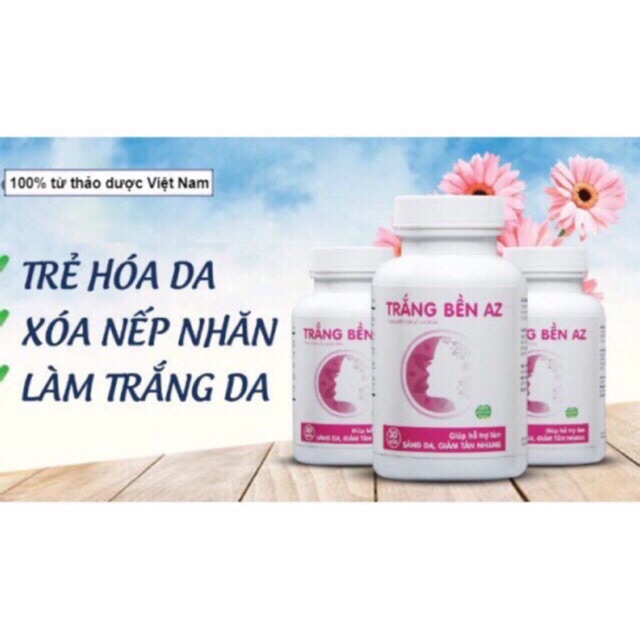 Trắng bền AZ  - đẹp da, sáng da, giảm tàn nhang...