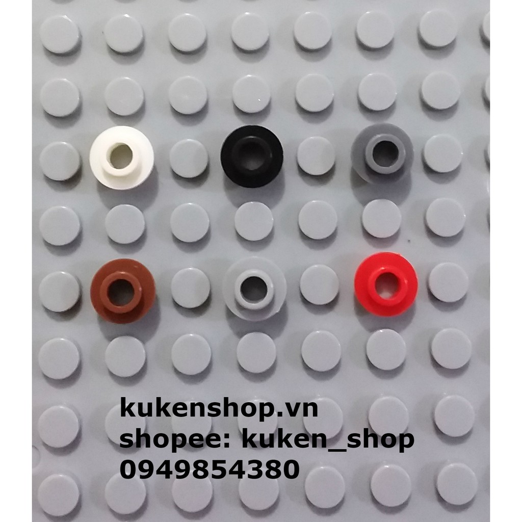 COMBO 5 Phụ Kiện NO.1054 - Gạch Tròn 1x1 có Một Lỗ Xuyên Giữa