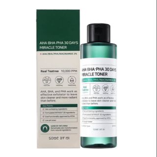 Nước hoa hồng trị mụn some by mi miracle toner aha- bha-pha 30 days 150ml