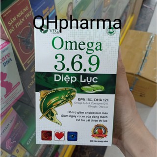 OMEGA 369 DIỆP LỤC hộp 60 viên hỗ trợ cải thiện thị lực và não bộ