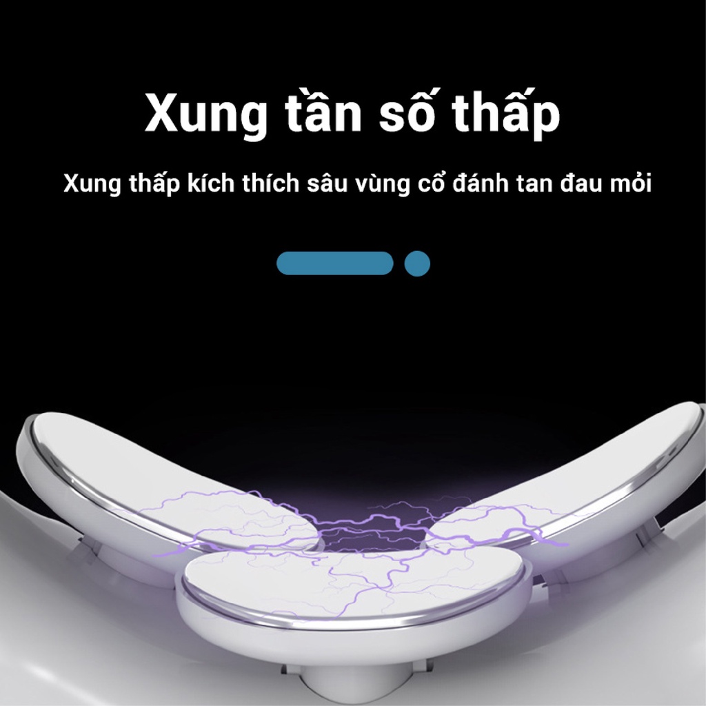 Máy massage cổ xung điện vai gáy cao cấp , Máy mát xa cổ vai gáy YC-501D Kèm Remote &amp; Tấm xung điện - Bảo hành 1 đổi 1