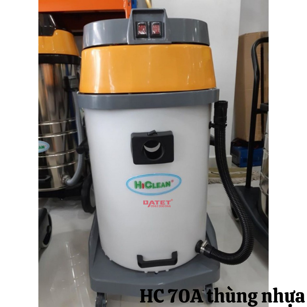 Máy hút bụi Hiclean 2 motor HC 70A (thùng nhựa)