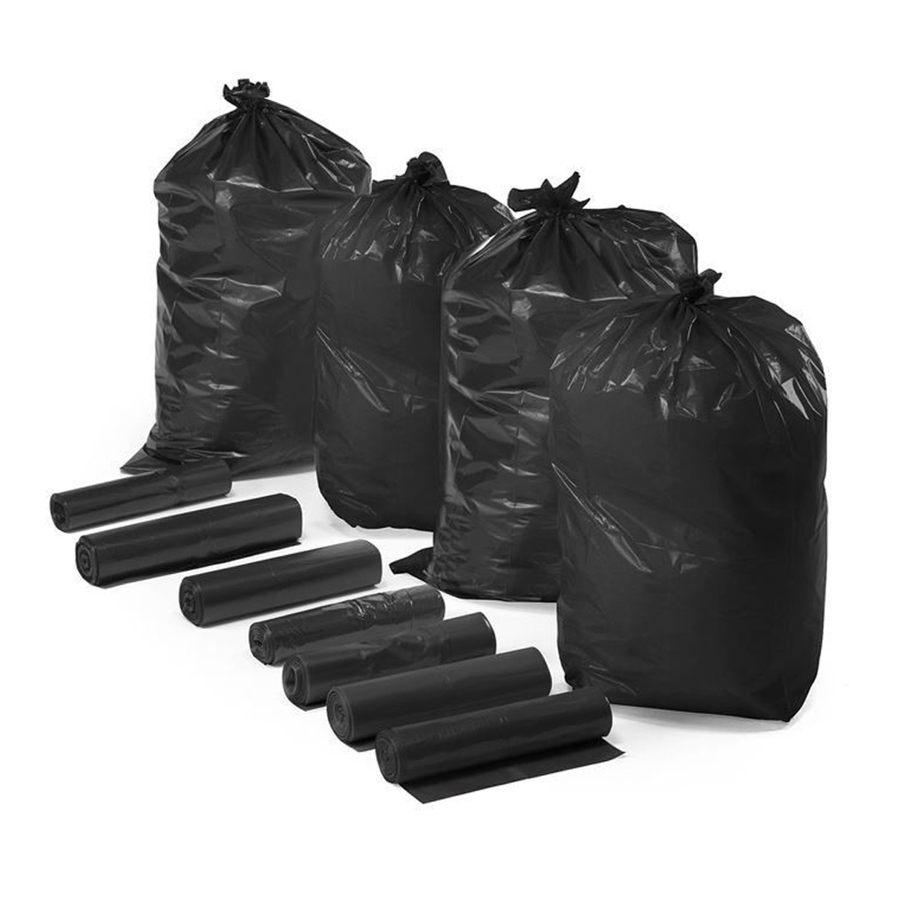 3 cuộn (1kg) túi đựng rác đen, bao rác tự phân hủy sinh học, Túi Bóng Đen Đóng Hàng Hóa, Đựng Rác Siêu Mỏng Siêu Dai