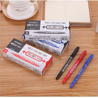 Bút Viết Bảng 2 Đầu Bản Nhỏ Đầu 120 3 màu đỏ/xanh/đen