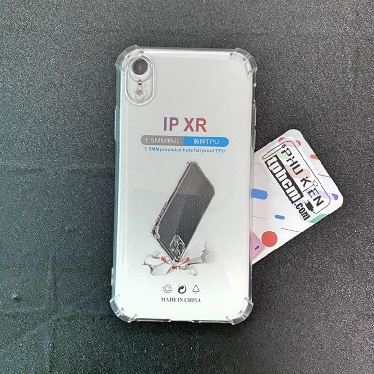 Ốp lưng iPhone XR dẻo Trong suốt Chống sốc