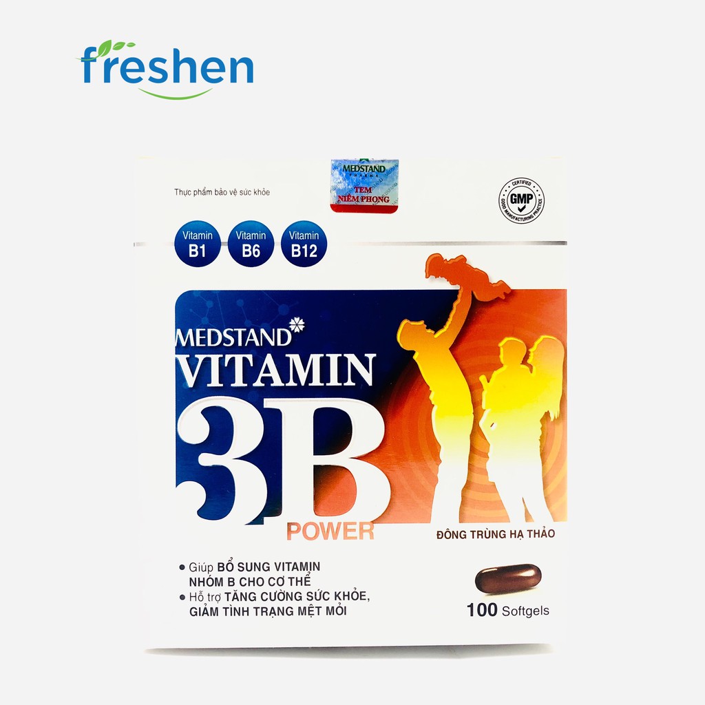 MEDSTAND VITAMIN 3B POWER - giúp bổ sung vitamin nhóm B (B1,B6,B12) cho cơ thể.