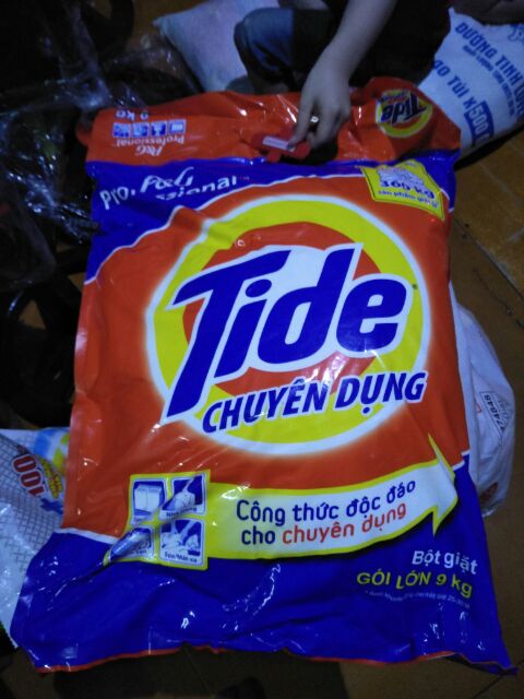 Bột giặt Tide chuyên dụng 9kg chuyên dùng cho máy giặt .