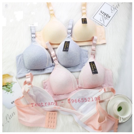 Áo lót bầu thái 527 cực xinh- mềm mịn có cúc mở tiện lợi cho bé tuti