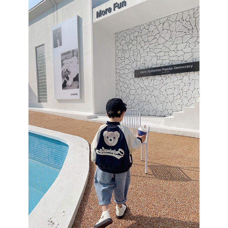 Áo khoác bomber bé trai 80-140