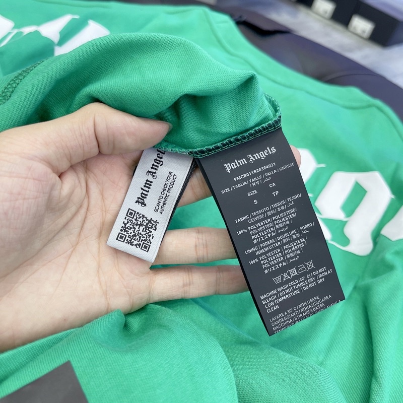 ⚡️[Hight Quality] - Oversize tee Palm Angels Green, áo thun oversize palm ag cao cấp full tag túi
