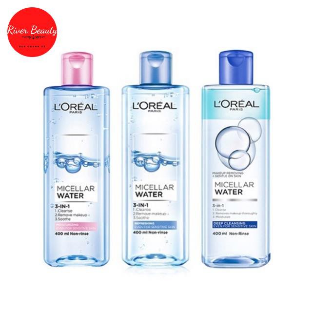 Nước Tẩy Trang Sạch Sâu L’oreal Deep Cleansing 400Ml