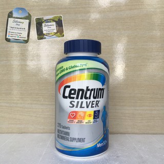 Centrum silver men 50+ - vitamin tổng hợp dành cho nam trên 50 tuổi – 275 viên - mẫu mới