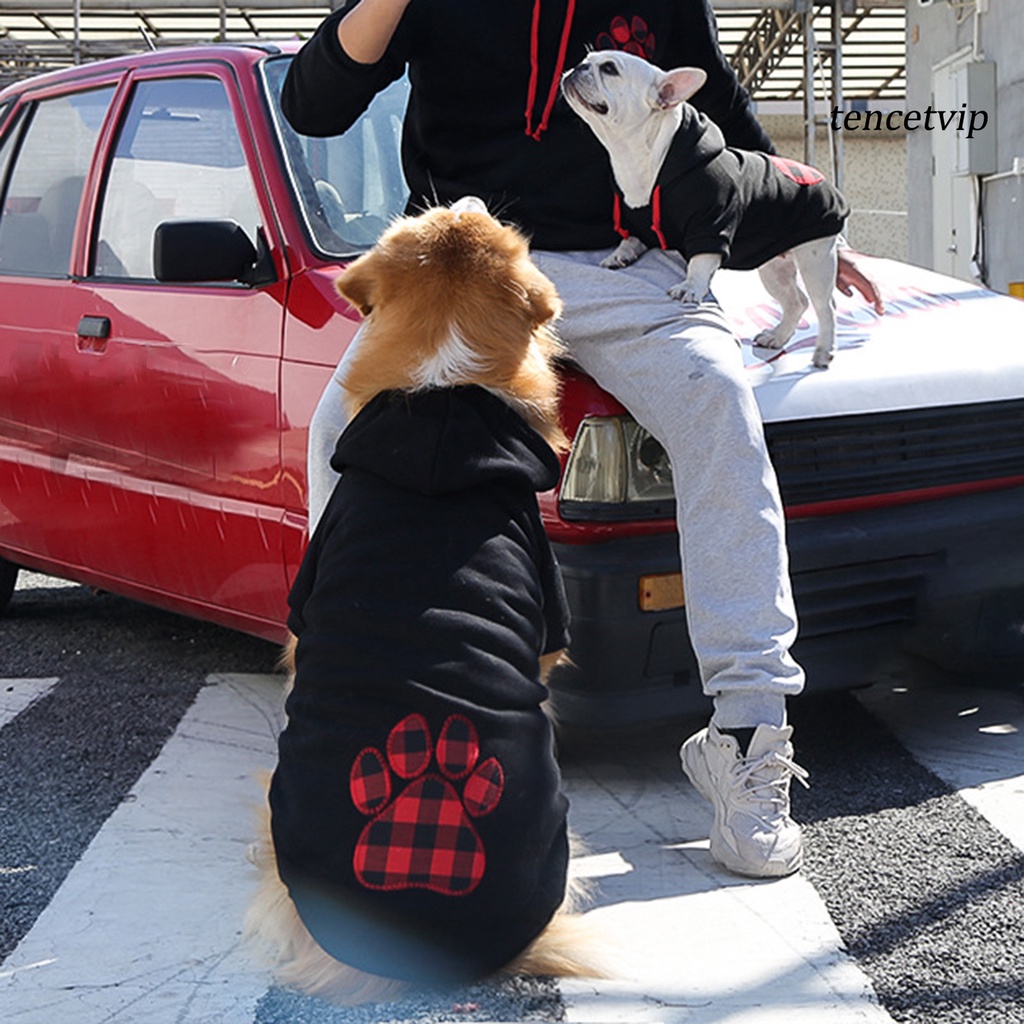 Áo hoodie họa tiết trái tim thời trang cho chó cưng