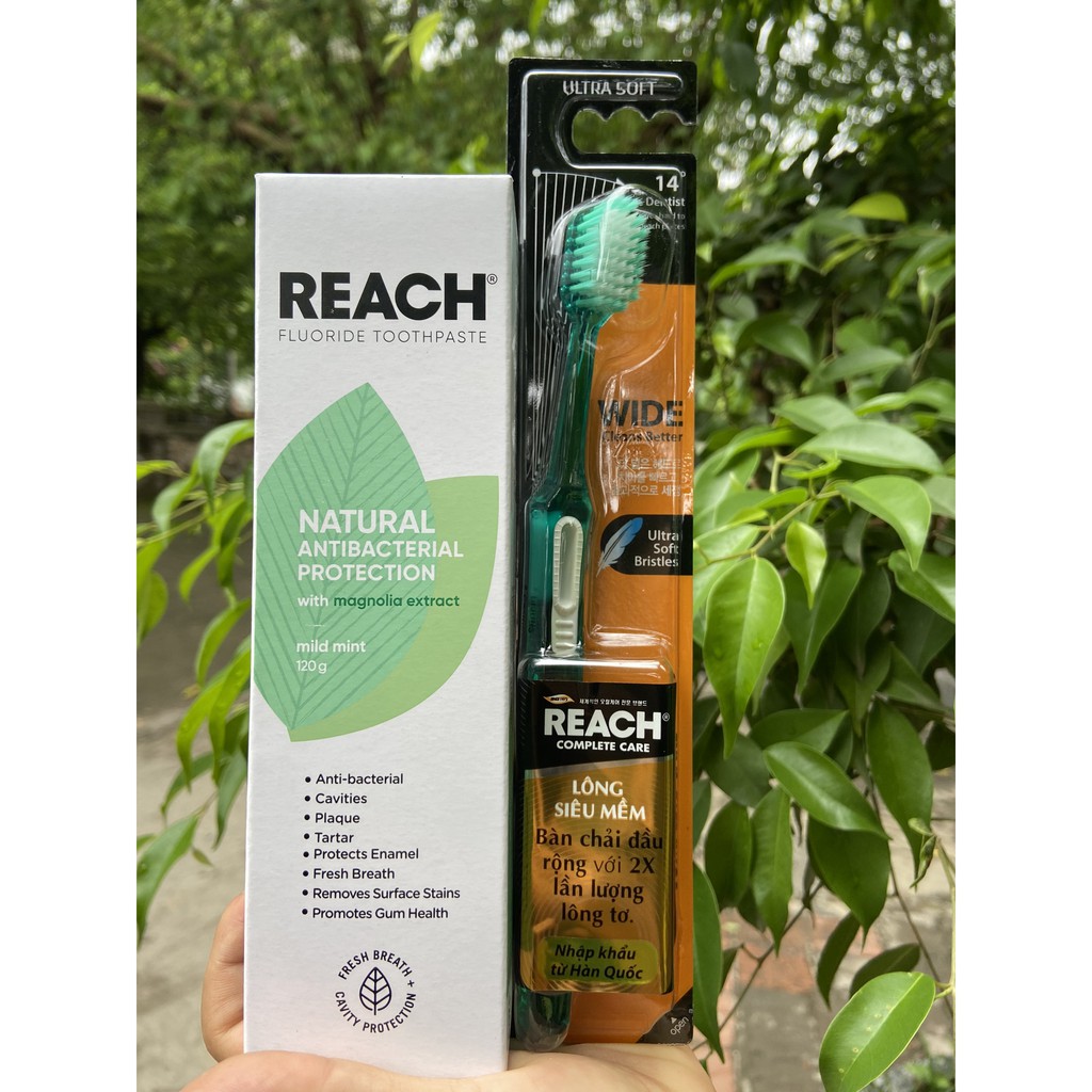 KEM ĐÁNH RĂNG REACH FLOURIDE HÀN QUỐC 120G tặng bàn chải