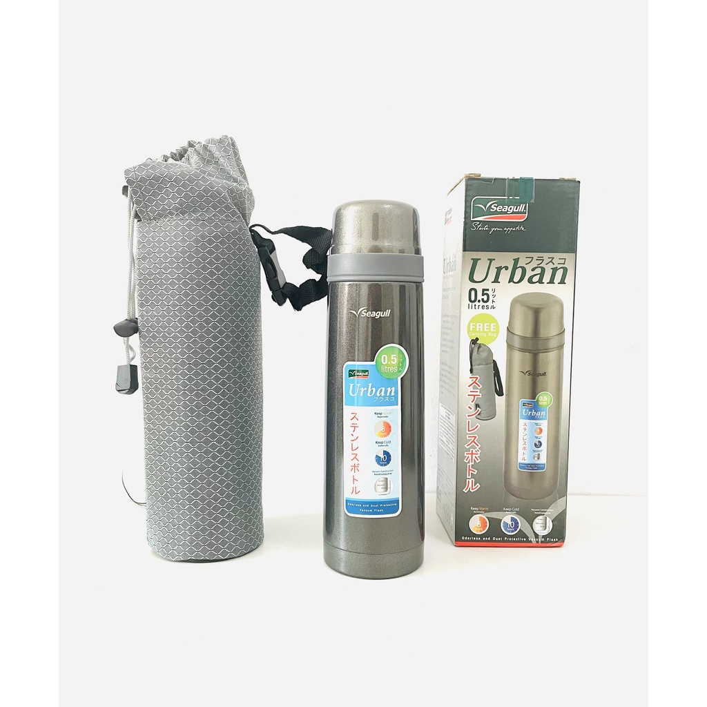 Bình Inox Giữ Nhiệt Cao Cấp URBAN 500ML Hiệu SEAGULL - Nhập Khẩu Chính Hãng Thái Lan