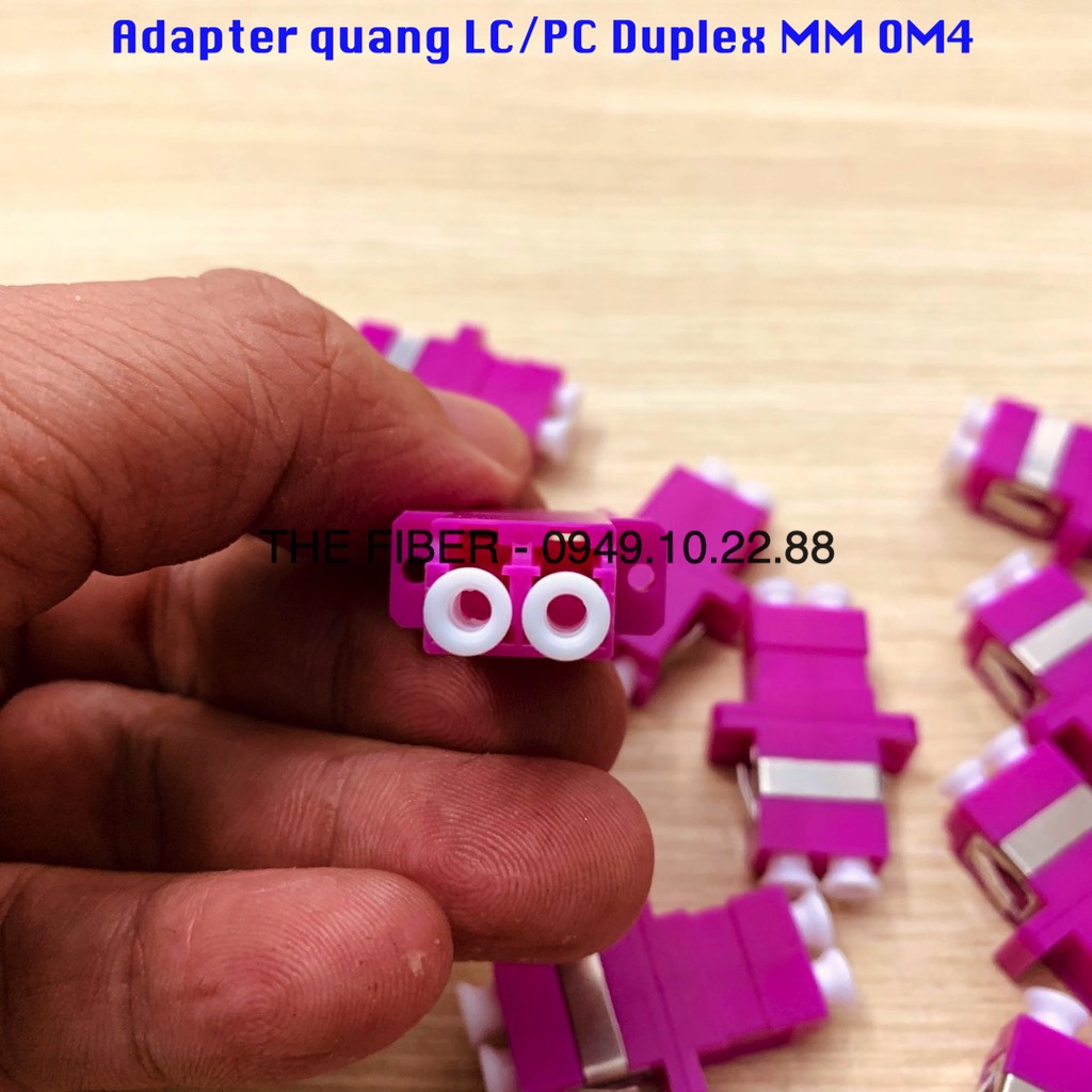 Adapter quang LC/PC MM Duplex OM4 (Bộ 6 hoặc 12 cái)