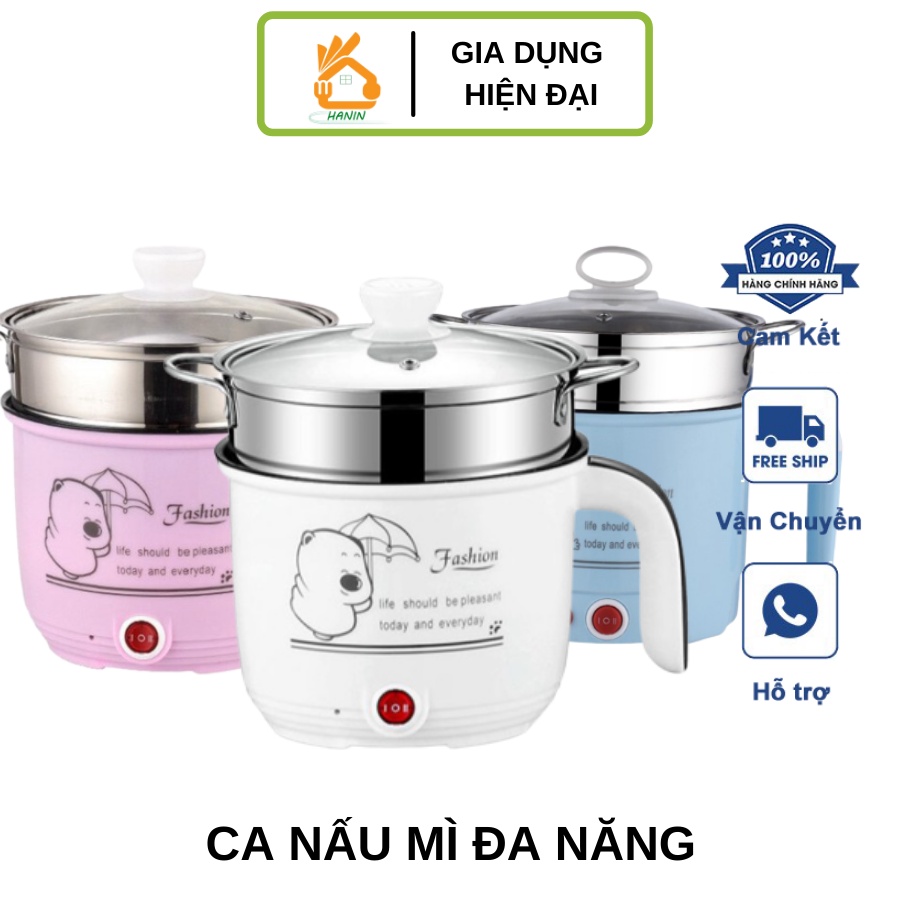 Ca Nấu Mì, Nấu Cơm Đa Năng Có Tay Cầm 1,8L  Cooking Poot