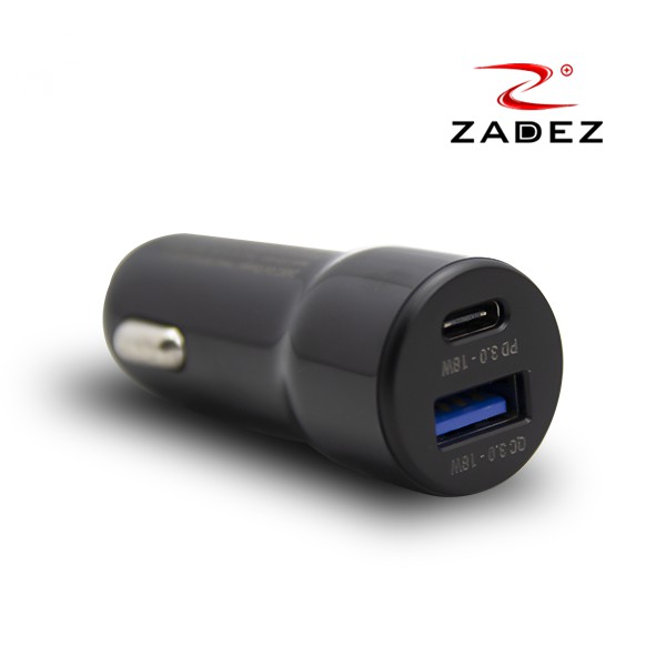 Củ sạc xe hơi nhanh Zadez 2 cổng USB QC 3.0 và Type C PD 36W ZCA4831