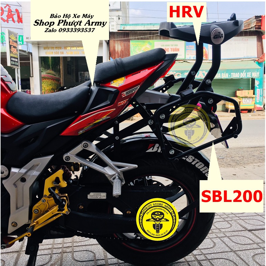 Baga Givi SBL2000 - Thùng hông E22N - E22N-S_OR các dòng xe