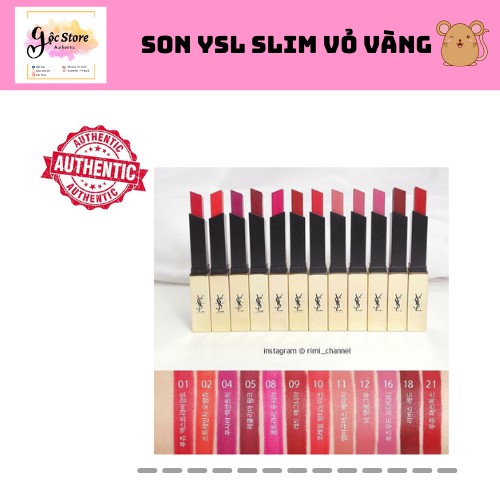 [SẴN - BILL US] - SON SLIM YSL