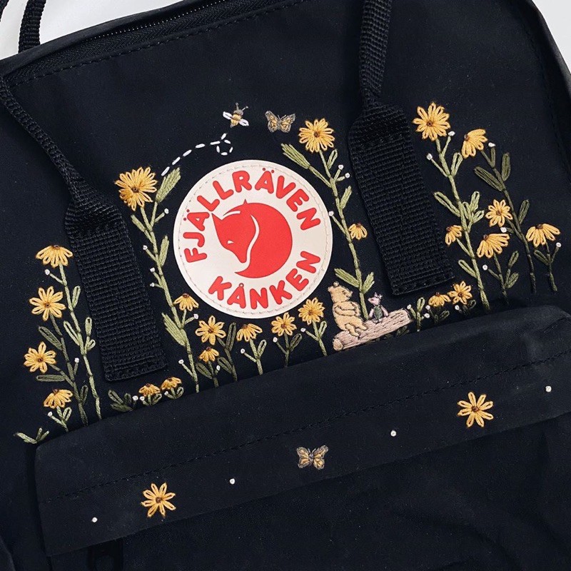 Balo Kanken Thêu Tay Unisex Đủ Màu Đủ Size