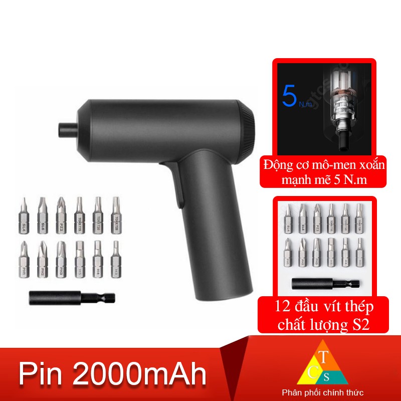 Bộ tua vít điện tử không dây XM S2 12 đầu - Tô vít điện MJDDLSD001WQ