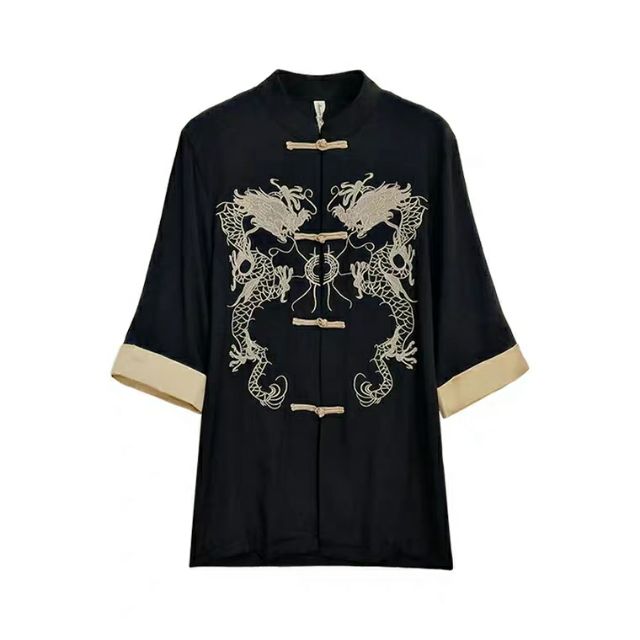 Áo shanghai thêu rồng phong cách ulzzang
