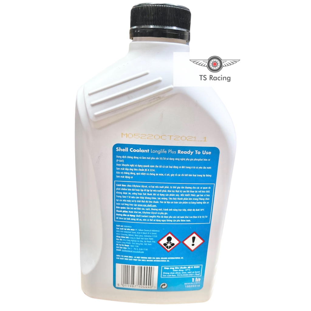 Nước làm mát máy shell coolant 1l
