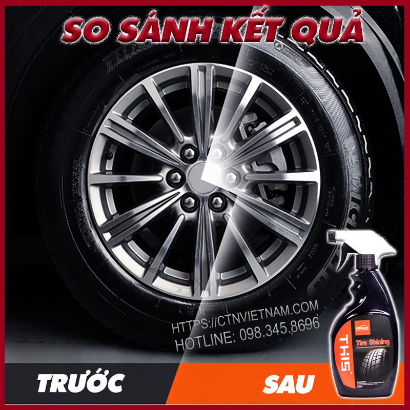 Dung Dịch Làm Bóng Lốp Xe, Làm Đen Lốp Xe Máy Ô Tô Như Mới [Tire Shining] Dưỡng Lốp Hoàn Hảo, Hiệu Quả Không Ngờ