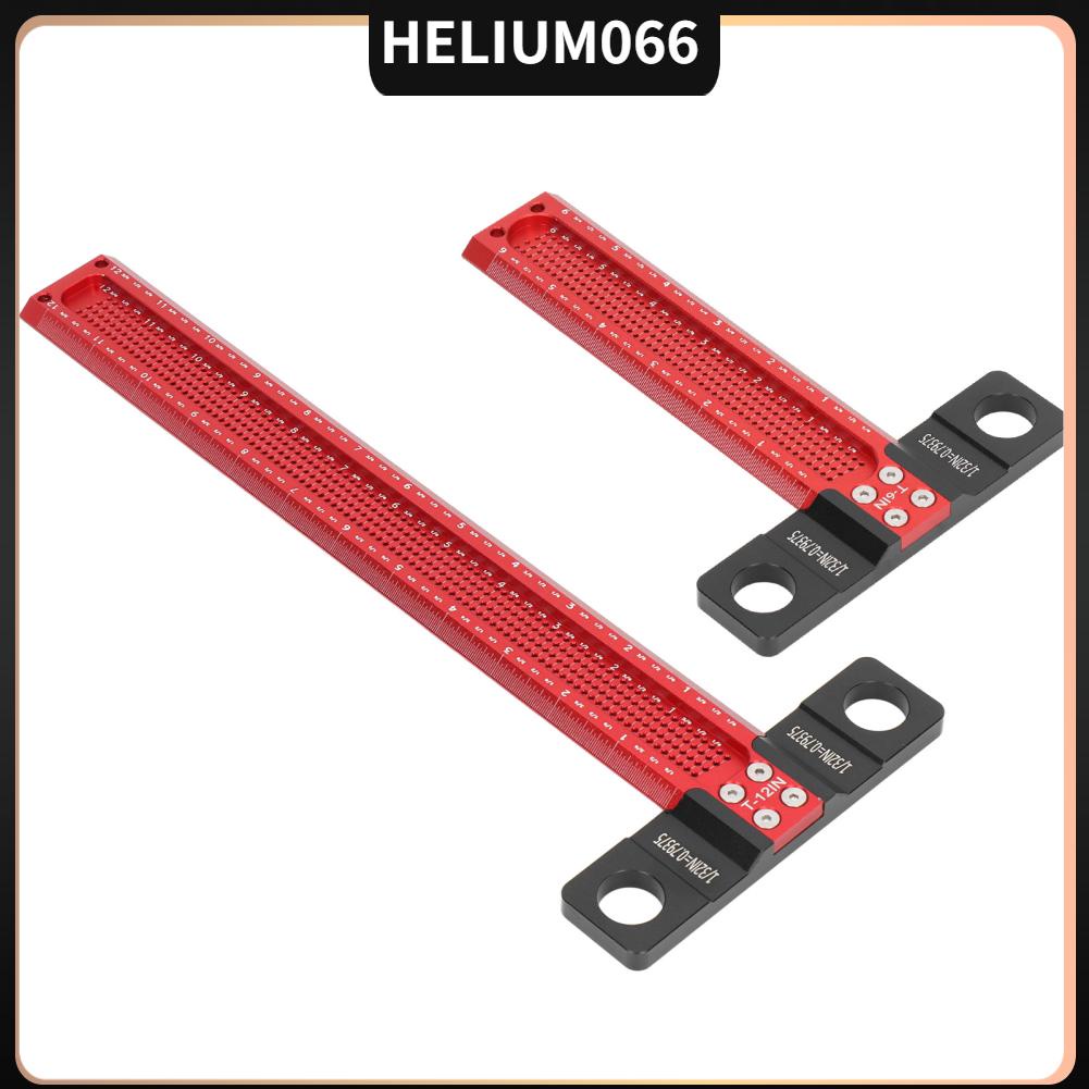 Đánh dấu lỗ T Thước hợp kim nhôm Chống mài mòn Chính xác Lỗ loại Máy đo Scriber để chế biến gỗ Helium066