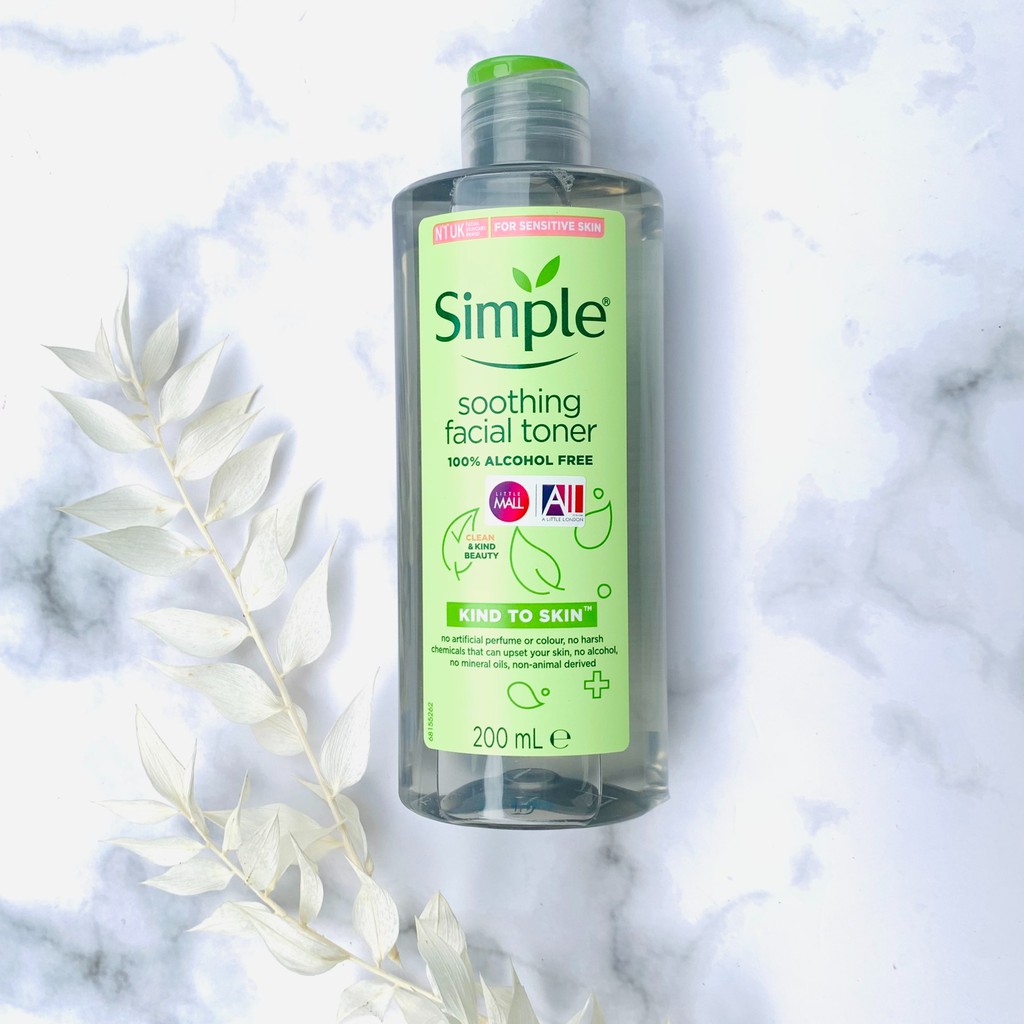 [Mã SKAMPUSH10 giảm 10% đơn 200K] [TOP 1 SHOPEE] Nước hoa hồng Simple Kind To Skin Soothing Facial Toner (Bill Anh)