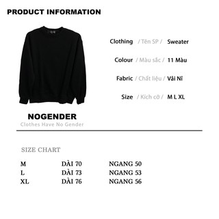 ÁO SWEATER TRƠN UNISEX