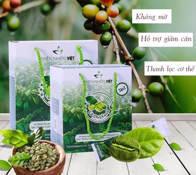 [Giá_Sỉ] Cafe xanh kháng mỡ mẫu mới chính hãng hộp 10 gói | BigBuy360 - bigbuy360.vn