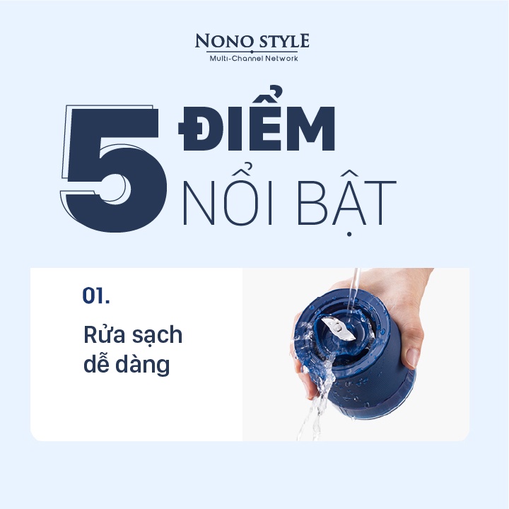 [Mã ELHA22 giảm 6% đơn 300K] Máy xay sinh tố Đa năng cầm tay Gevi- Làm soda - Phá băng dễ dàng - BẢO HÀNH 12 THÁNG