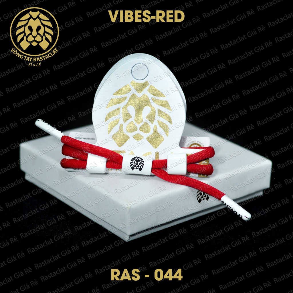 Vòng tay Rastaclat Knotaclat Vibes-Red [Tặng Box Tag][Clip Thật]