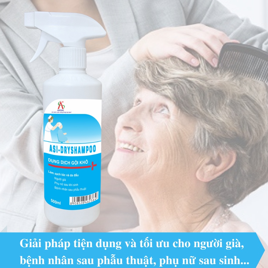 Dầu gội đầu khô dạng chai xịt ASI Dry Shampoo 500ml  - UNIV