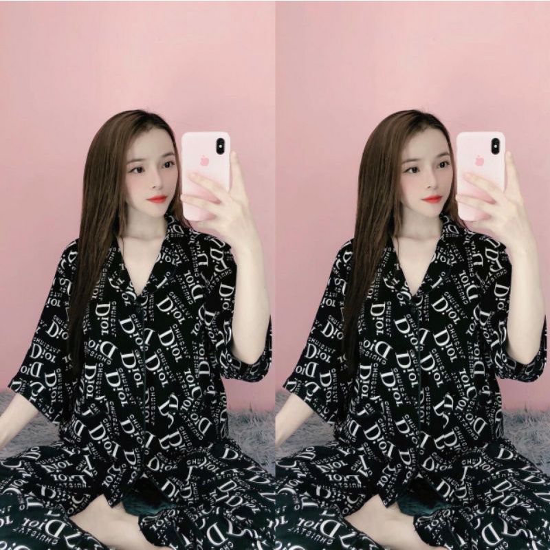 PIJAMA LỤA CÁNH DƠI ĐỒ NGỦ MẶC NHÀ CAO CẤP