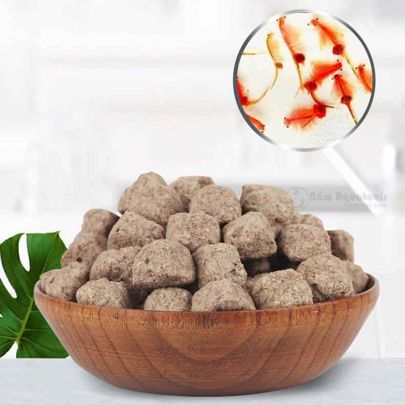 Viên Thức Ăn Artemia Sinh Khối Đông Khô SUNSUN [viên 1cm] | Thức Ăn Cá Cảnh Cực Giàu Dinh Dưỡng