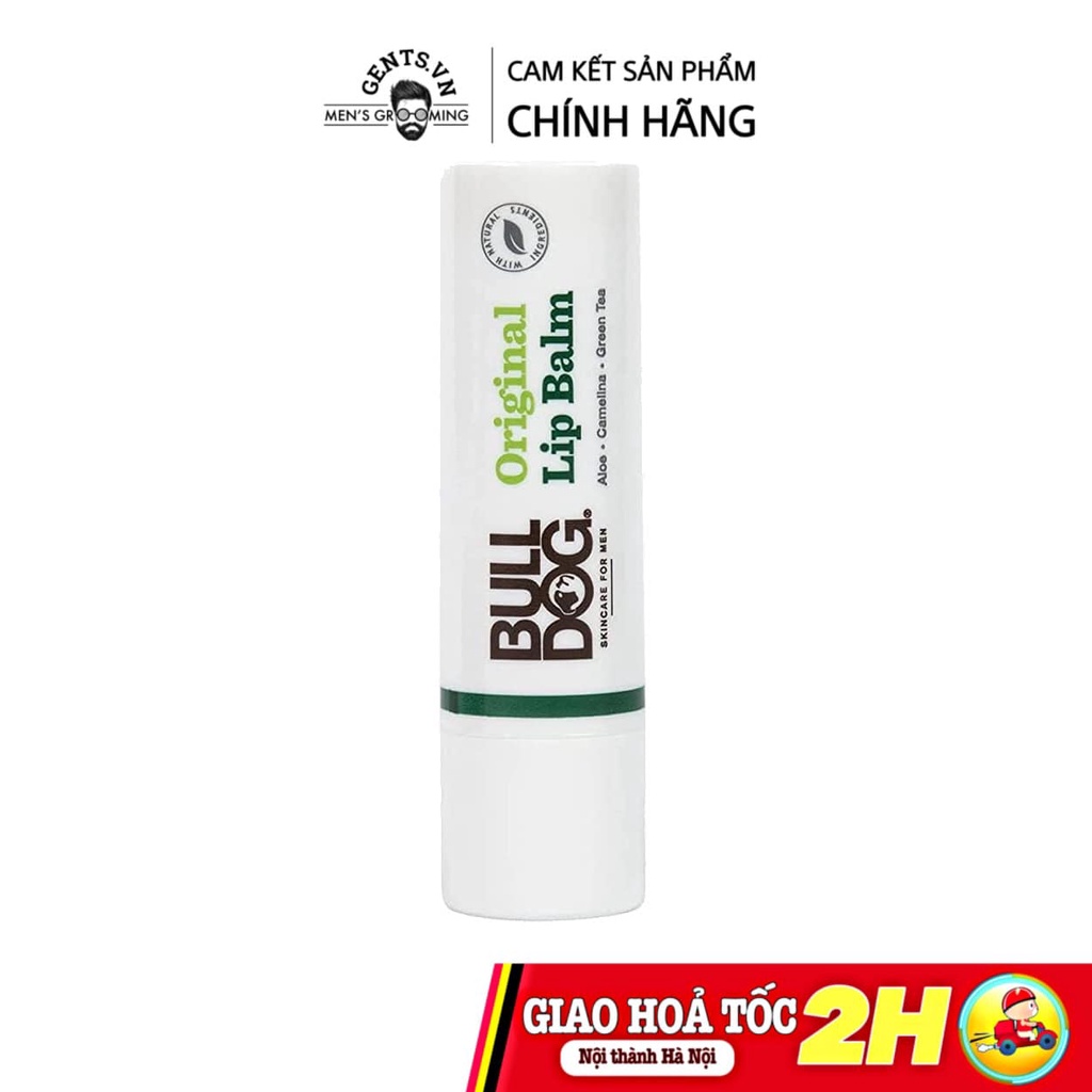 Son dưỡng ẩm môi không màu cho nam Bulldog Skincare Original Lip Balm 4.5g