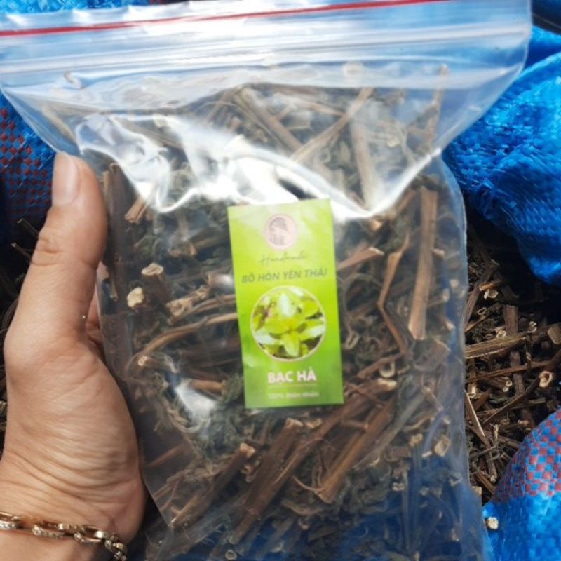 LÁ BẠC HÀ KHÔ GỘI ĐẦU  CUNG CẤP OXI CHO TÓC 100GR