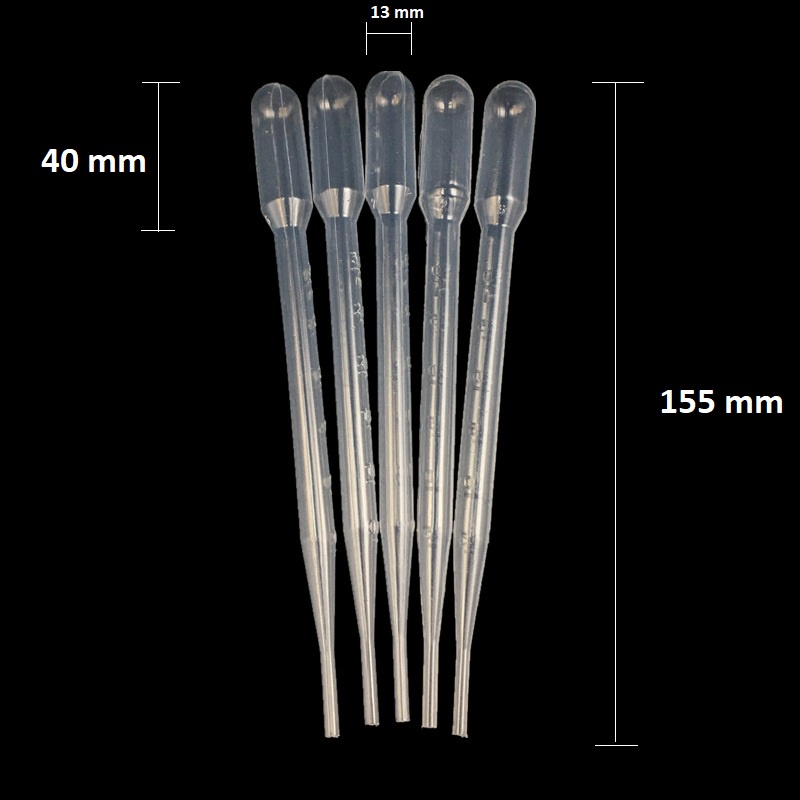 Ống bóp đếm giọt 3ml dùng trong thí nghiệm, pha chế - ảnh sản phẩm 2