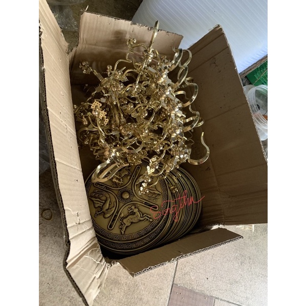 Móc đồng lồng khuyên vuông