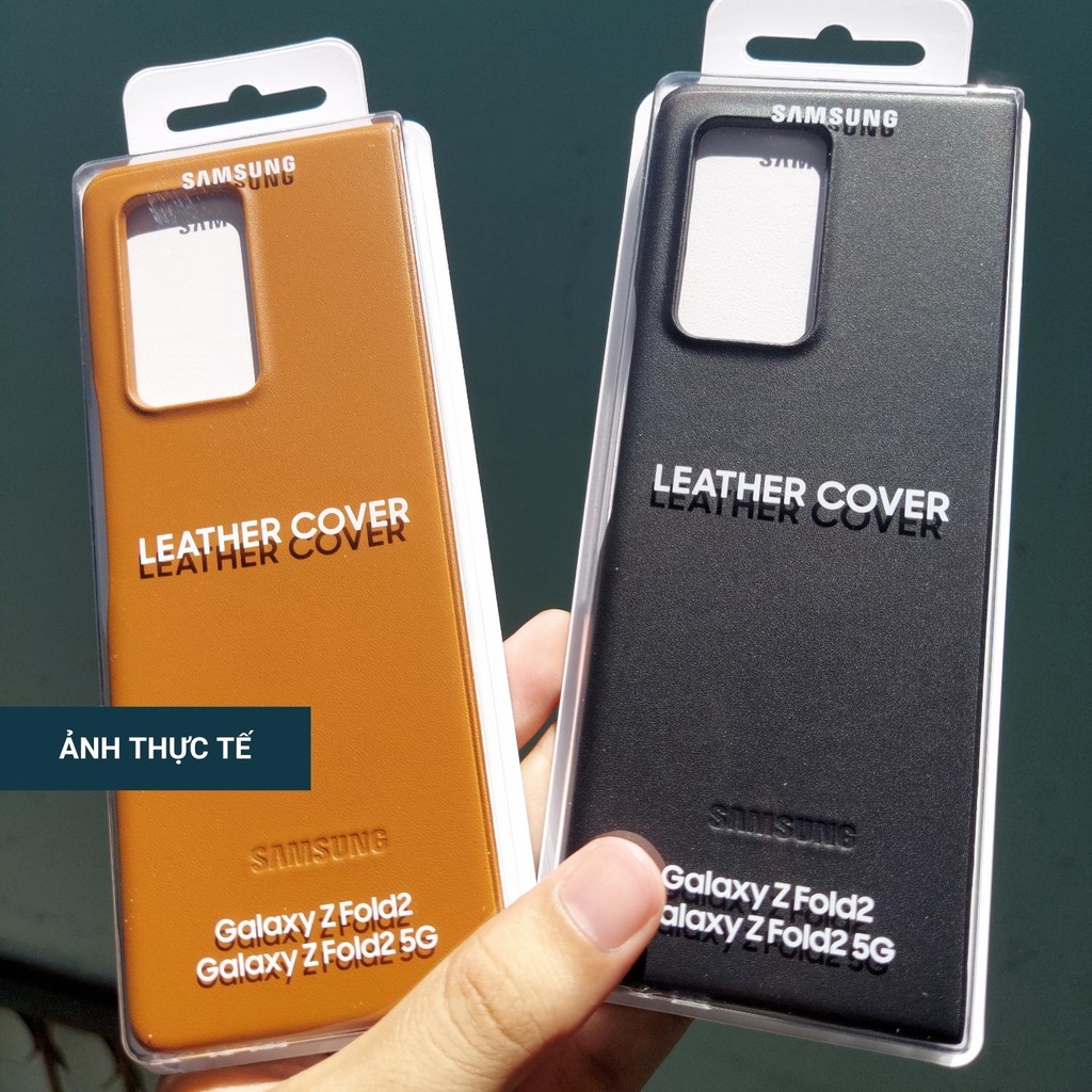 Ốp lưng Leather Cover cho Galaxy Z Fold 2